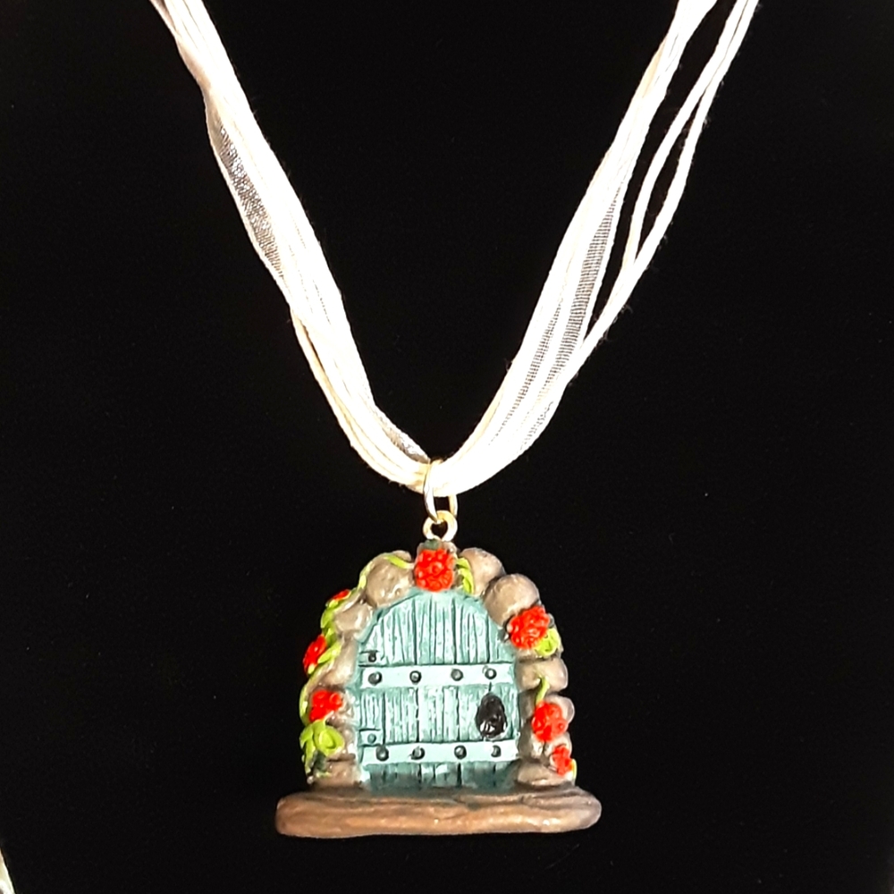 Handmade Fairy Door Necklace